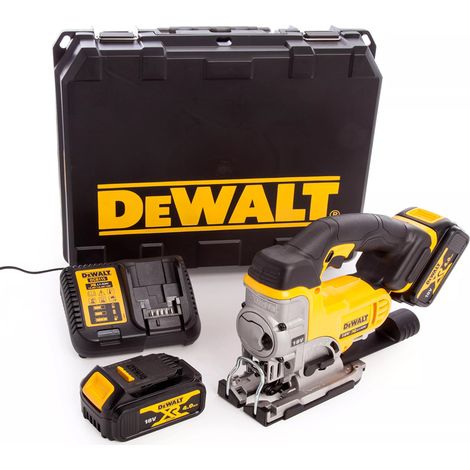 DeWalt DCS331M2 18v XR Cordless Jigsaw with 2x4.0Ah Batteries, Charger & Case Set