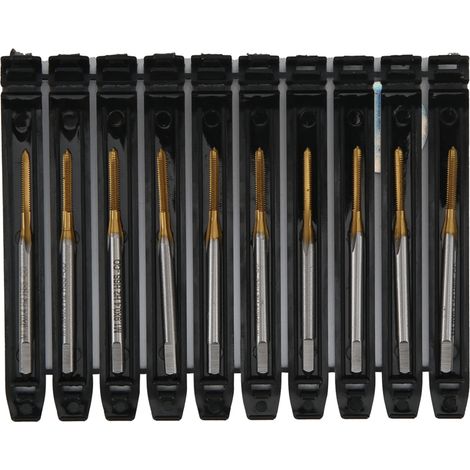 M1,9 x 0,4 Gewindebohrer-Set, beschichteter HSS-Stahl, metrisches Grobgewinde, Gewindeschneidwerkzeug (1/5)