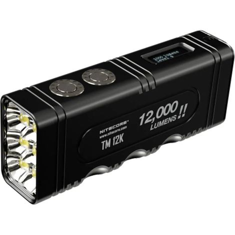 [NEUWERTIG] B-Ware Nite Core Taschenlampe Tm12 K Led Akkubetrieben Schwarz Outdoor 12000 Lm 233 G