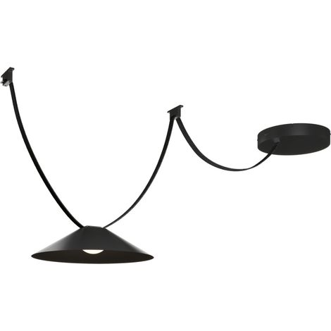 Paulmann LED-Leuchtenset Cone 12 W Ø 35 x 9 cm schwarz warmweiß (1/3)