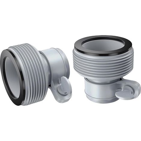 (2 pièces) Adaptateur de tuyau de piscine B - 2 connecteurs pour tuyaux spiralés, raccords de 1,5 pouce avec accessoires (1/5)