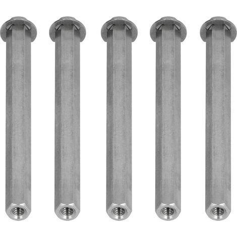 pièces Raccord hexagonal à tige longue, filetage femelle, barre droite en acier inoxydable pour Gobilda, diamètre 8 mm 4106‑4008‑0800 (1/5)