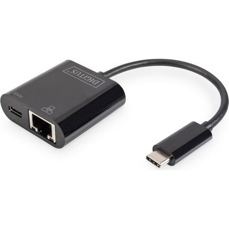 Digitus USB-C®, RJ45 Adapter [1x USB-C® Stecker - 1x RJ45-Buchse, USB-C® Buchse] DN-3027  inkl. RJ45 (1/5)