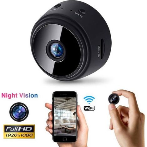 Caméra Espion WiFi Cachée HD 1080P avec Vision Nocturne et Enregistrement Audio (1/4)