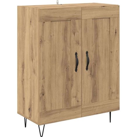 Sideboard Artisan-Eiche 69,5 x 34 x 90 cm Verbundholz und Eisen vidaXL (1/5)
