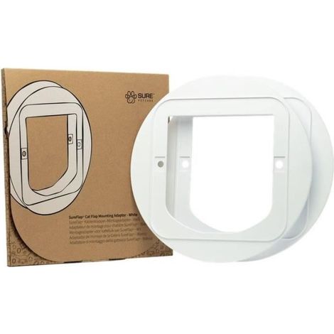 Montageadapter für Katzenklappe - SUREFLAP - Weiß