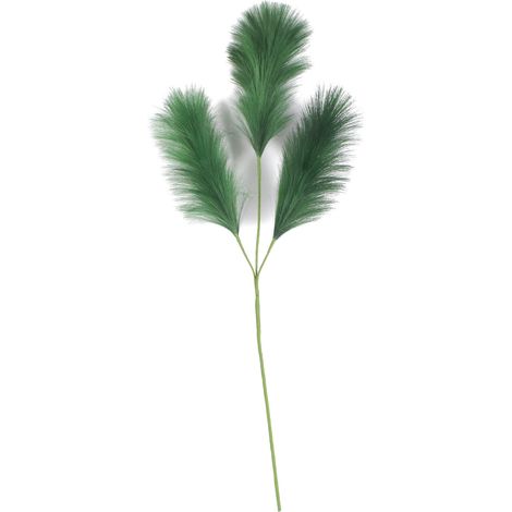 Ramo Verde con Piume decorazione natalizia per arredamento moderno h 76 cm (1/2)