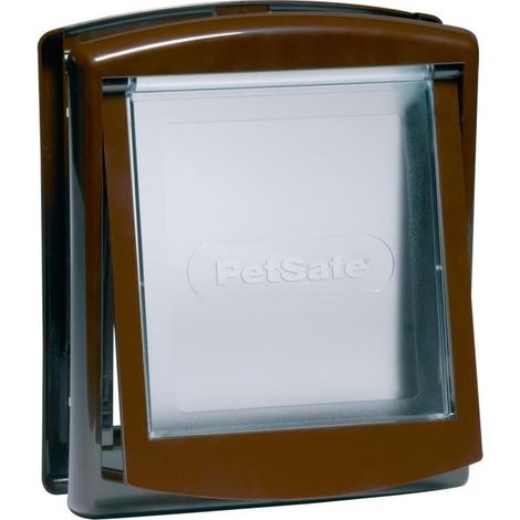 Chatière Staywell Type 730 pour chien et chat – Trappe transparente – 2 options de verrouillage – Résistante aux intempéries – Dimensions passage 147mm – Petsafe