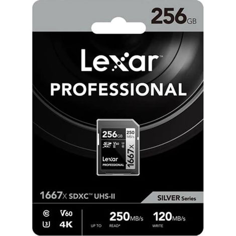 Lexar SDXC, 256 GB 256 Go UHS-II Classe 10 (1/2)