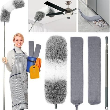 Kombinierter Höhenstaubwedel – geeignet zur Reinigung von Wänden und Möbeln – vierteiliges Set (1/4)
