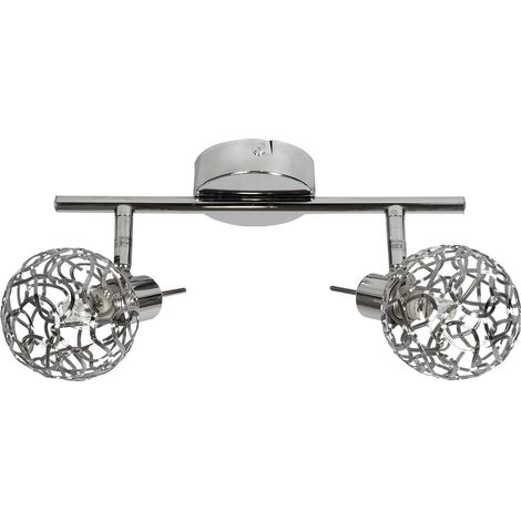 Candellux Puzzle plafoniera 2 luci G9 cromata 31cm (1/2)