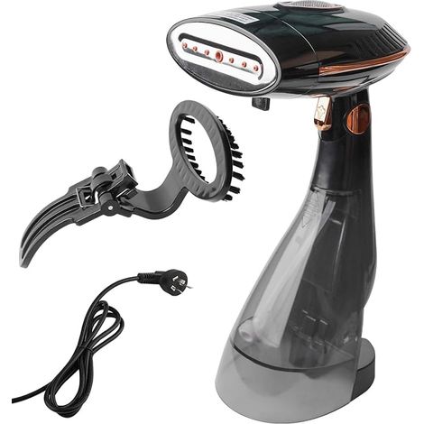 Steamer Iron 1500W Steam Iron with Removable Water Tank 284ml Fast Heating 30 Seconds Foldable Steamer for Office Home Travel Black (1/5)