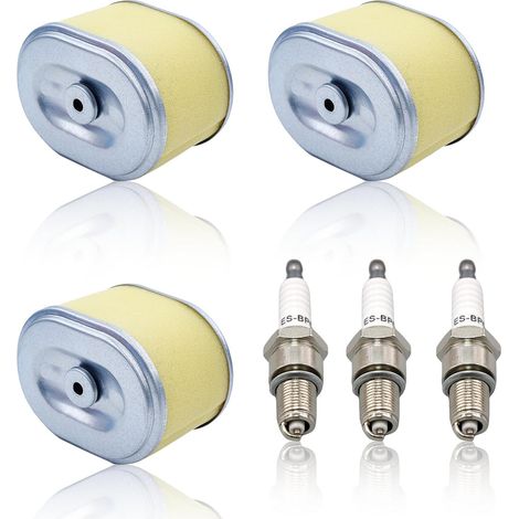 Kit de Filtres à Air avec Préfiltre pour Honda GX160 GX200 GX140, Adefol Filtre Air avec Bougie Pièces de Rechange pour Moteur 5hp, 5,5hp, 6hp 17210 ZE1 505 (1/5)