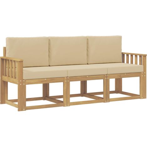 Set di divani da esterno 3 pcs vidaXL
