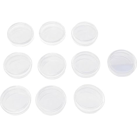 10 pièces de plastique en Petri avec tapas, plaques culture (1/5)
