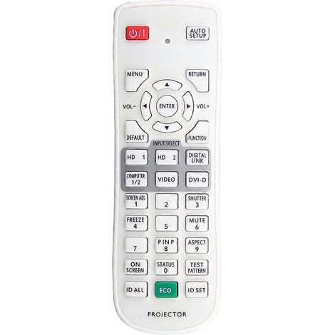 Fernbedienung N2QAYA000126 für Panasonic PT-EZ590, PT-FZ570, PT-FW530, PT-FX500 und PT-EW550U 3LCD-Projektoren Teilenummern: N2QAYA000123 und N2QAYA000121. (1/5)