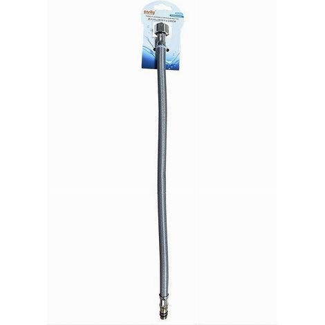 TRADE SHOP - Tubo Flessibile Flessibili Rubinetto Miscelatore Acqua 40 Cm F3/8 X M10/1 87371 - (1/2)