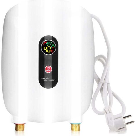 Instant Water Heater, 220V 3500W Electric Instant Hot Water Heater with LCD Display for Kitchen Sink Hot Water Preparation
