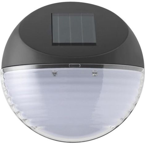 Automatische Solar-LED-Treppenleuchte in Schwarz mit Dämmerungssensor und AA-Batterie (1/4)
