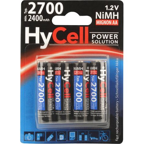 HyCell HR06 2700 Pile rechargeable LR6 (AA) NiMH 2400 mAh 1.2 V 4 pc(s) (1/3)