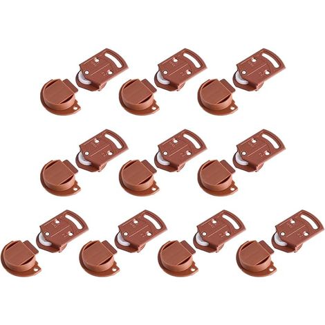 35 mm Dia Sliding Cabinet Door Roll 10 Set Brown (1/4)