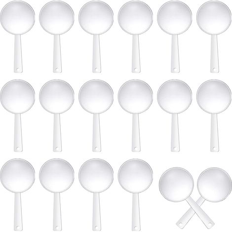 Set mit 30 Kinderlupen, transparente, kleine Lupen, Mini-Reiselupen, ideal für Kinder zum Erkunden der Natur und Tiere, zum Beobachten, Lesen und als Geschenk.