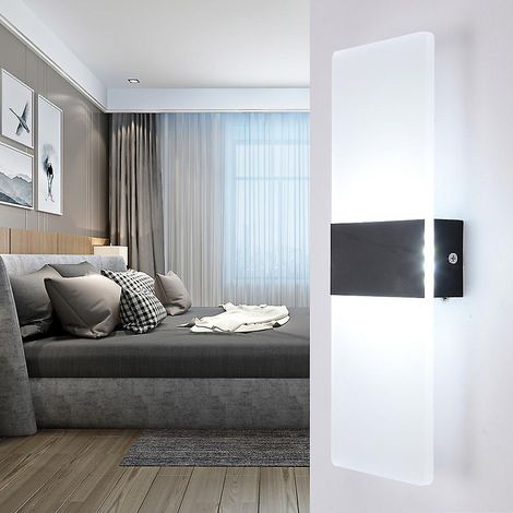 LED-Wandleuchte 6W 22x11cm Wasserdicht Hohe Helligkeit für Schlafzimmer Wohnzimmer