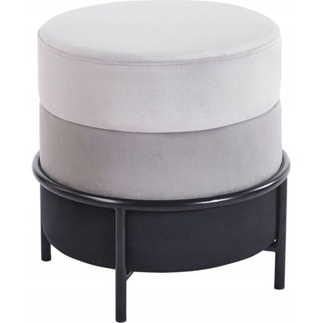 Puf de terciopelo STABILA, 3 colores, moderno, negro, MARCO para el pasillo (1/5)