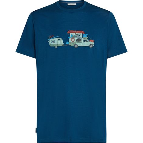 Icebreaker MER 150 TECH LITE Herren-T-Shirt blau IB0A57FL0GP Größe XXL (1/5)