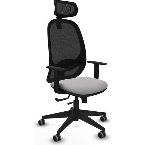 Chaise ergonomique piqueras y crespo Cilanco noir accoudoirs réglables (1/2)