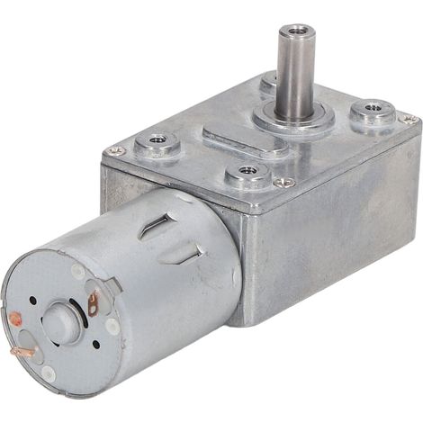 Motoréducteur à vis sans fin autobloquant, réversible, à couple élevé et vitesse réglable, turbine électrique, 24 V CC, 2 W, 150 tr/min (1/5)