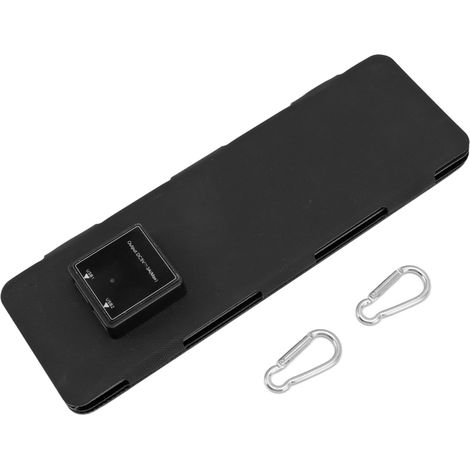 Panneau solaire pliable 13W 5V ETFE, chargeur avec double sortie USB, pack de charge noir 4 plis pour téléphone et batterie externe. (1/5)