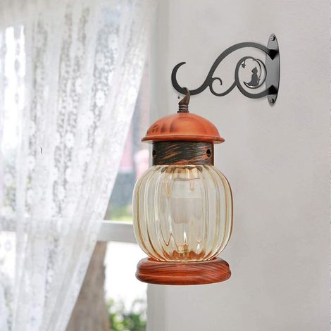 Crochet Mur Porte Fleur - Support pour Jardinières, Nichoirs d'Oiseaux, Carillons et Lanternes en Fer Forgé, Dimensions 21 cm × 14 cm × 5 cm, Capacité 13,6 kg, Installation Facile avec Vis Fournies. (1/5)