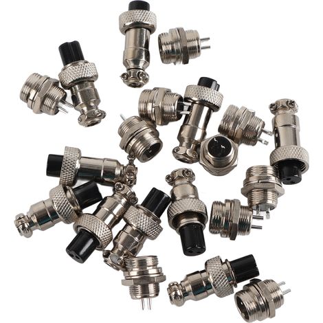Connecteur mâle-femelle, prise aéronautique robuste GX12 2/3/4/5/6 broches 5 A pour systèmes d'acquisition de données