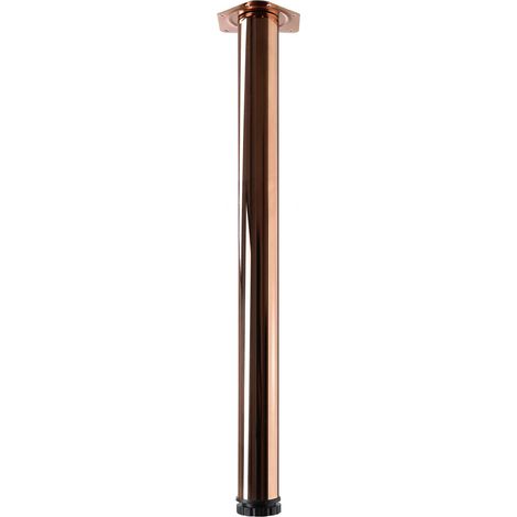 Hettich Tischbein Zela 6,0 x 70 cm Stahl Kupfer-Optik - 1 Stück Tischbeine