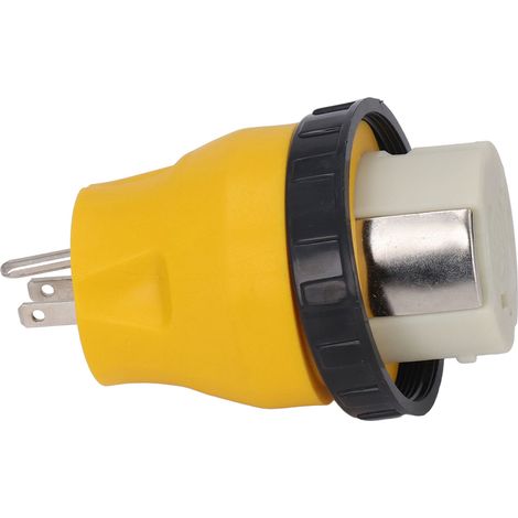 Adaptateur prise camping 15A vers 50A avec verrouillage rotatif, fiche US 125V pour générateur, convertisseur électrique (1/5)