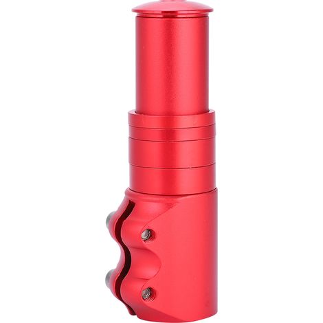 Potence Vélo VTT avec Extension et Adaptateur Guidon (Rouge)