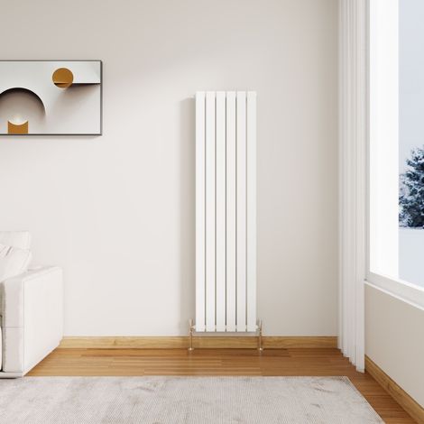 Stech Homes Flat Panel Radiator Designer Central Heating Vertical 1600 x 408mm Single White Rad