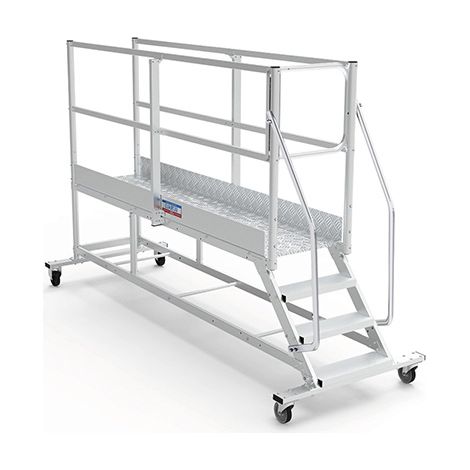 Piattaforma con ruote 6 gradini - Altezza massima di lavoro 3.20m - PTF256GD-P