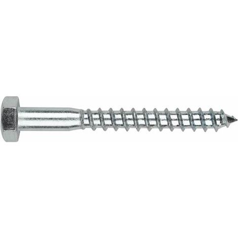 TORNILLO MADERA DIN-571 HEXAGONAL ZINCADO 6 X 40 50 UDS - VTB06040