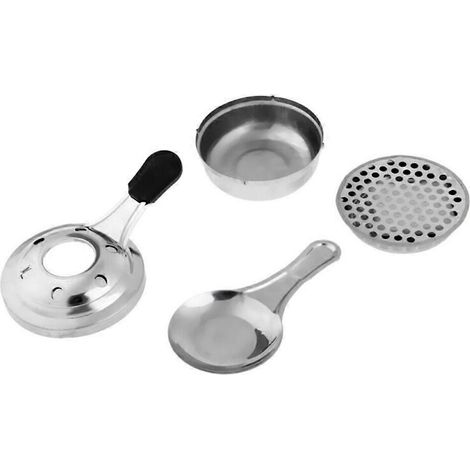 Outils de chauffage pour le camping en plein air : mini réchaud à alcool portable en acier inoxydable pour sac à dos de randonnée. (1/5)