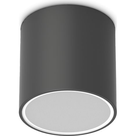 Ideal Lux Lampada da soffitto Techo 1 luce GU10 IP54 nero metallo