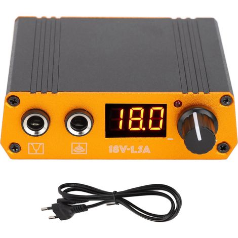 Alimentation Tatouage Mini Universelle, Réglage Voltage LED pour Liner et Shader, 100‑240V Haute Puissance (1/5)