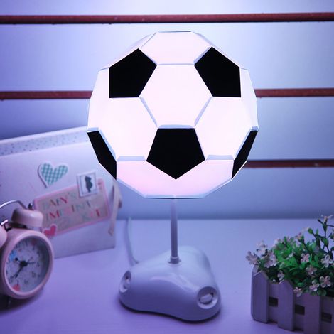 Veilleuse décorative d'intérieur en forme de ballon de football - 190 x 190 x 390 mm