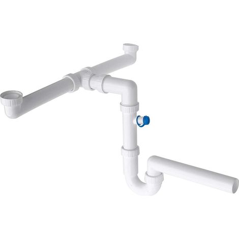 Franke Accesorios - Sifón para ahorrar espacio, blanco 112.0167.983