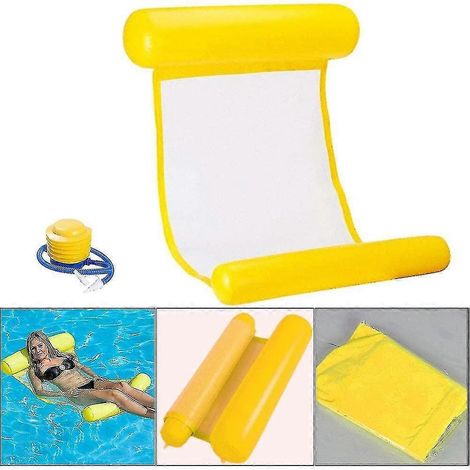 Hamac gonflable, lit de piscine gonflable, chaise longue gonflable, hamac flottant pliable et portable ultraléger. (1/5)