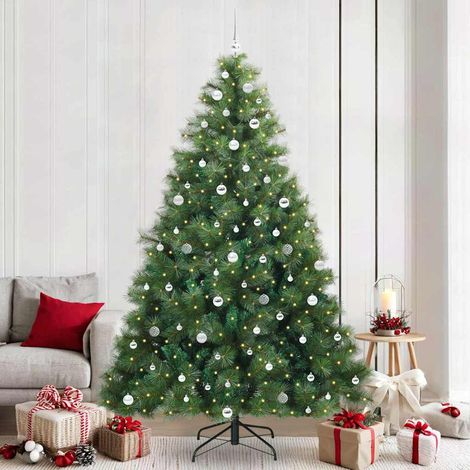 vidaXL Árbol de Navidad artificial con 300 LED Verde 240 cm PE y PVC (1/5)
