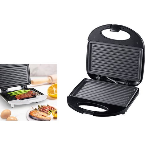 Piastra Elettrica 1000W Bistecchiera Antiaderente Griglia Cucina Sandwich Toast (1/3)