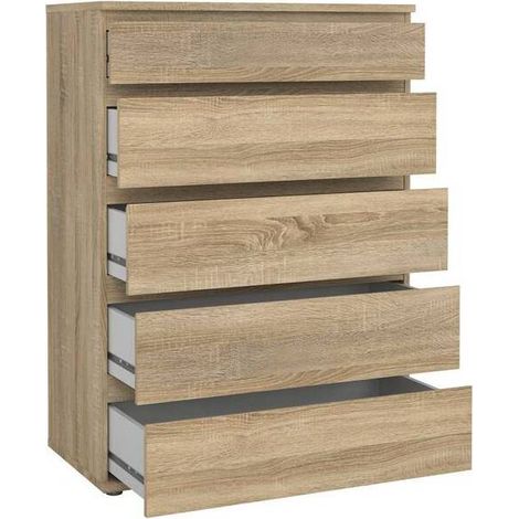 KIT CASSETTIERA 5C NOVA 77X40X107 QUERCIA