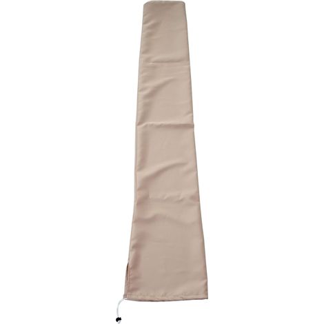 [JAMAIS UTILISÉ] Housse de protection pour parasol jusqu'à 3m, gaine de protection avec cordelette, crème (1/3)